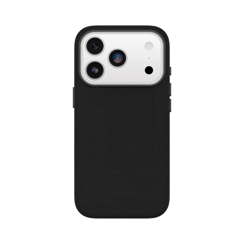 OtterBox Symmetry Cactus Leather with Mag & Cam Ctrl suits for iPhone 17 Pro - Noir Ash Black