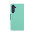 Wisecase Samsung Galaxy S25FE MERC Wallet --Cyan+Dark Blue