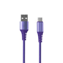 Wisecase 1M USB-C To USB-A Cable Purple