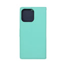 Wisecase iPhone 15 Pro Max Pocket Diary Wallet Cyan
