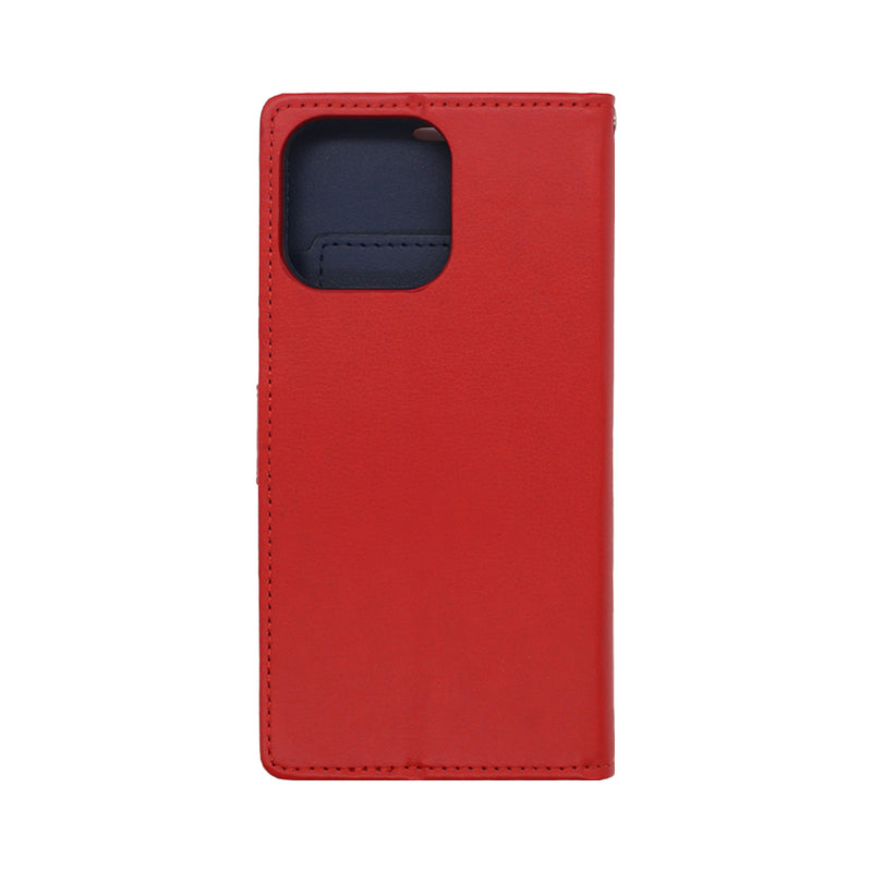 Wisecase iPhone 15 Pro Max Pocket Diary Wallet Red