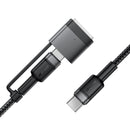 Acefast C22-05 USB-C to USB-C Magnetic Aluminum Alloy Charging Data Cable 1.2m Black