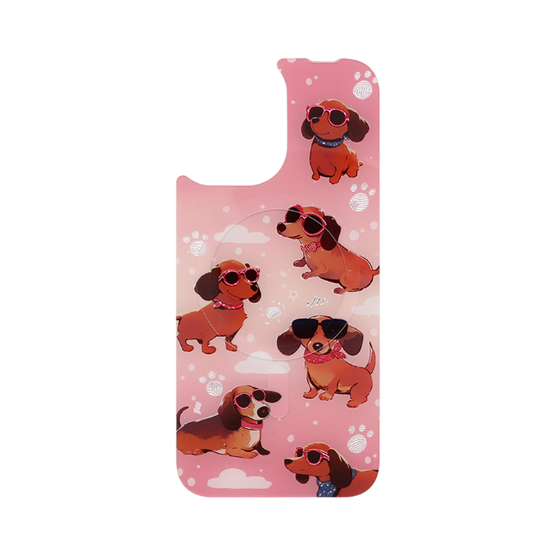 Love Tech iPhone 17 Magnetic Back Panel Dachshund Sunnies