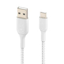 Belkin Boost Charge Pro USB-A to USB-C 2.0 - Braided PCR Cable - 2m - White