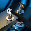 Wisecase Aluminum Alloy Bracke Rotary Holder Silver