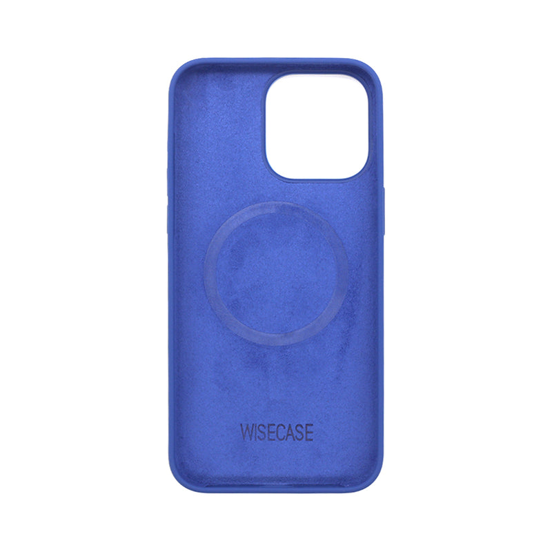 Wisecase iPhone 15 Pro Max Magsafe Silicone Case Deep Blue