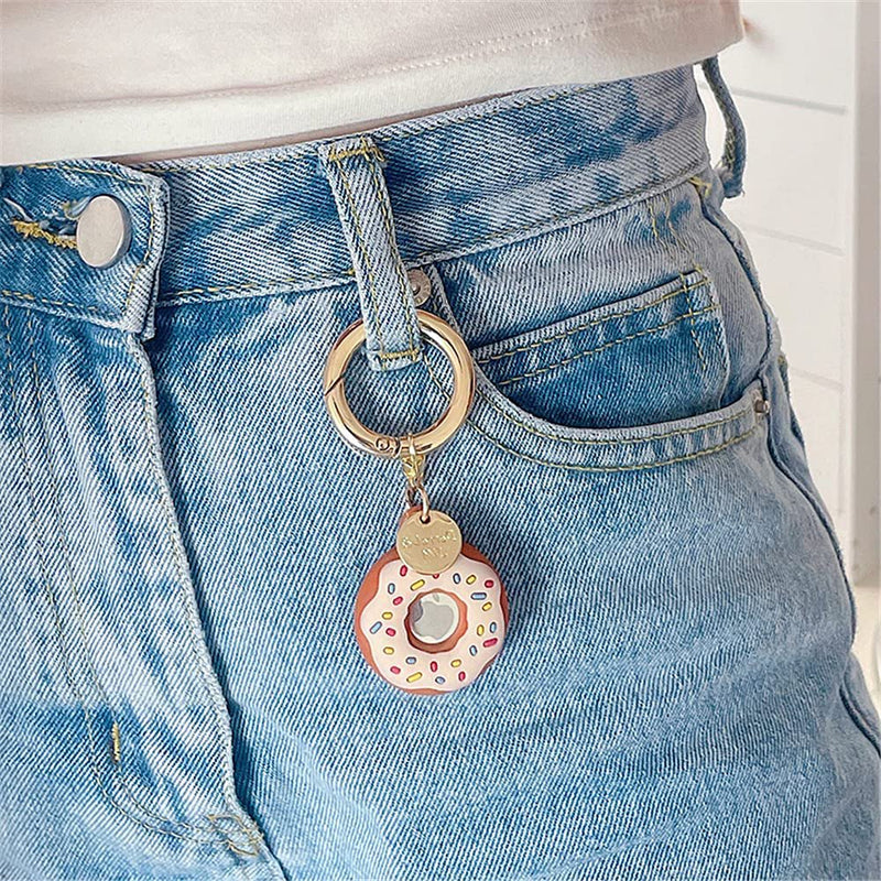 Doormoon Cartoon Sillicone Case For Airtag White