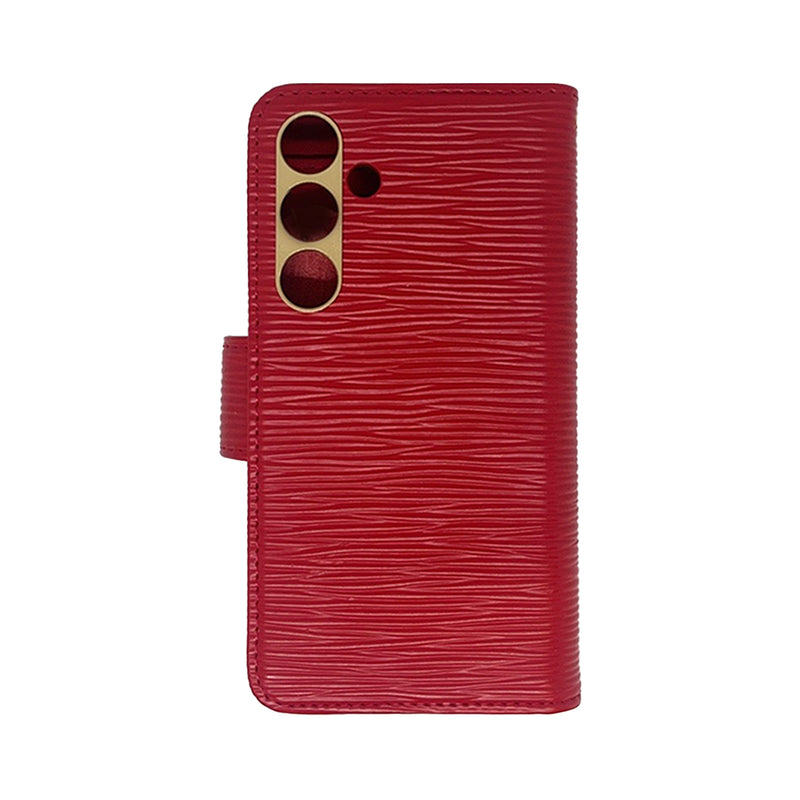 Wisecase Samsung Galaxy S24 Deluxe Wallet Folio Red