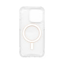 Wisecase iPhone 15 Pro Tough Gel Magsafe Clear+Orange