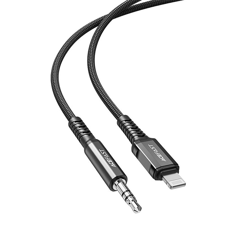 Acefast C1-06 Lightning to 3.5mm aluminum alloy audio cable 1.2M black
