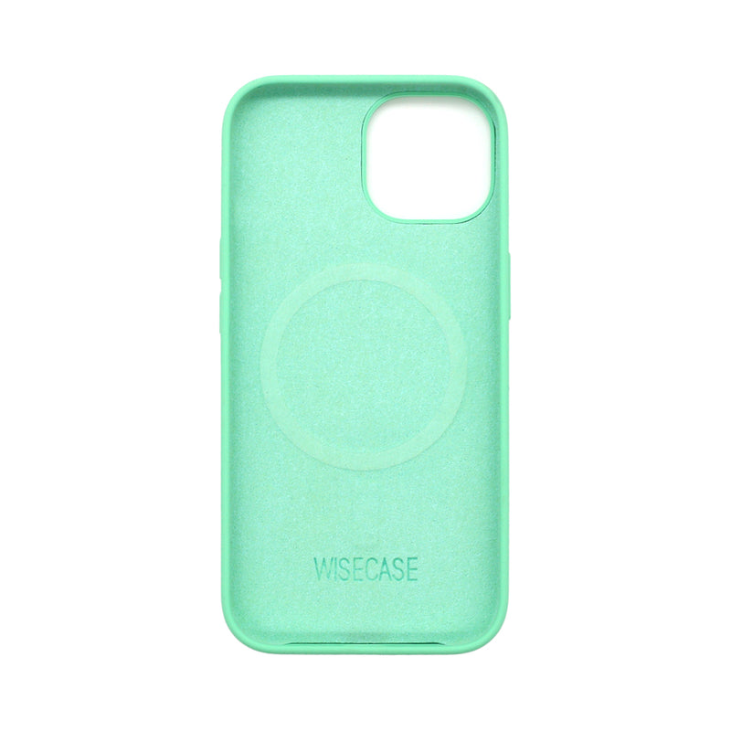 Wisecase iPhone 15 Magsafe Silicone Case Mint