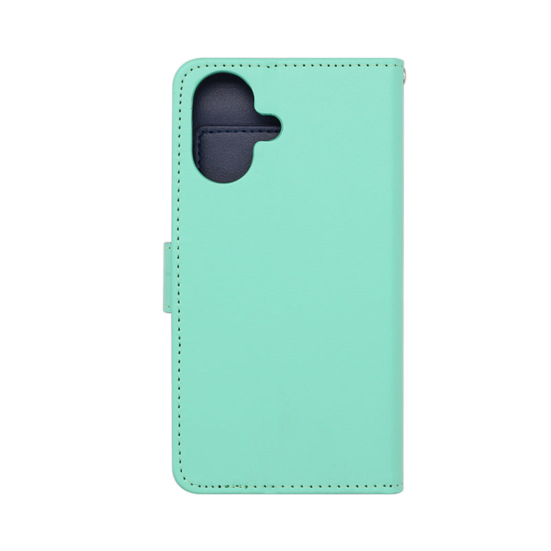 Wisecase iPhone 17 Pocket Diary Wallet Cyan