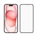 Doormoon iPhone 15 Plus 5D Tempered Glass - Black