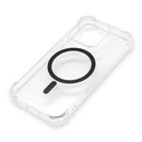 Wisecase iPhone 15 Pro Tough Gel Magsafe Clear+Black