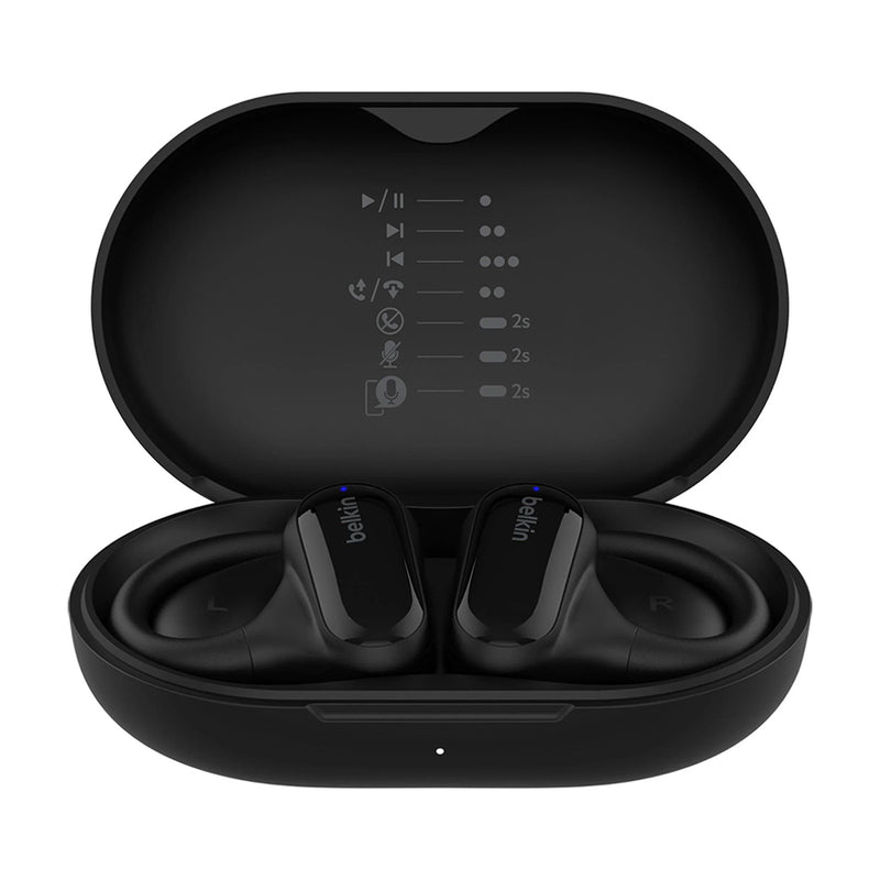 Belkin SoundForm ClearFit Open Ear Sports and Urban Headphones - Black