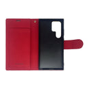 Wisecase Samsung Galaxy S24 Ultra Deluxe Wallet Folio Red