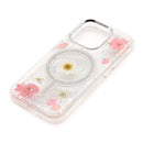 Wisecase iPhone 15 Pro Moda Print Magsafe Case White Chamomile