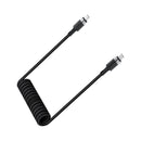 Acefast C14-03 USB-C to USB-C Spring Charging Data Cable 1.2m Black