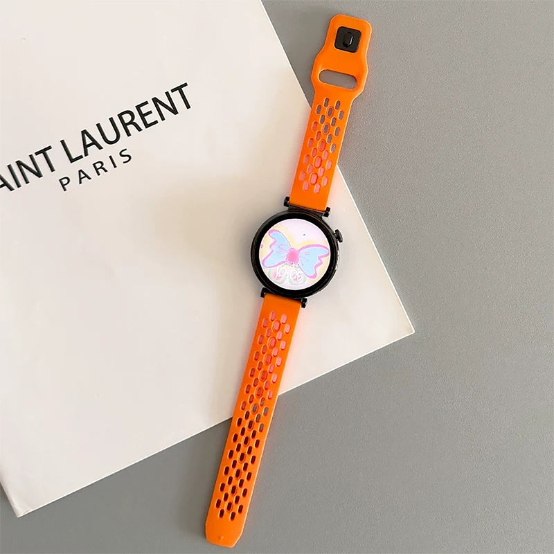 Machino MC-SM002 Silicone Watch Strap for Galaxy Watch 7 40/44mm Orange