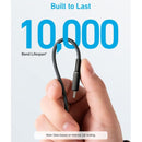 Anker 322 USB-A to USB-C Cable - Black (3ft Braided) 90CM