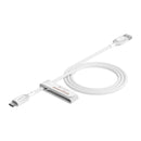 Mophie Essential USB-A to Lightning Cable, Braided, 2M, White