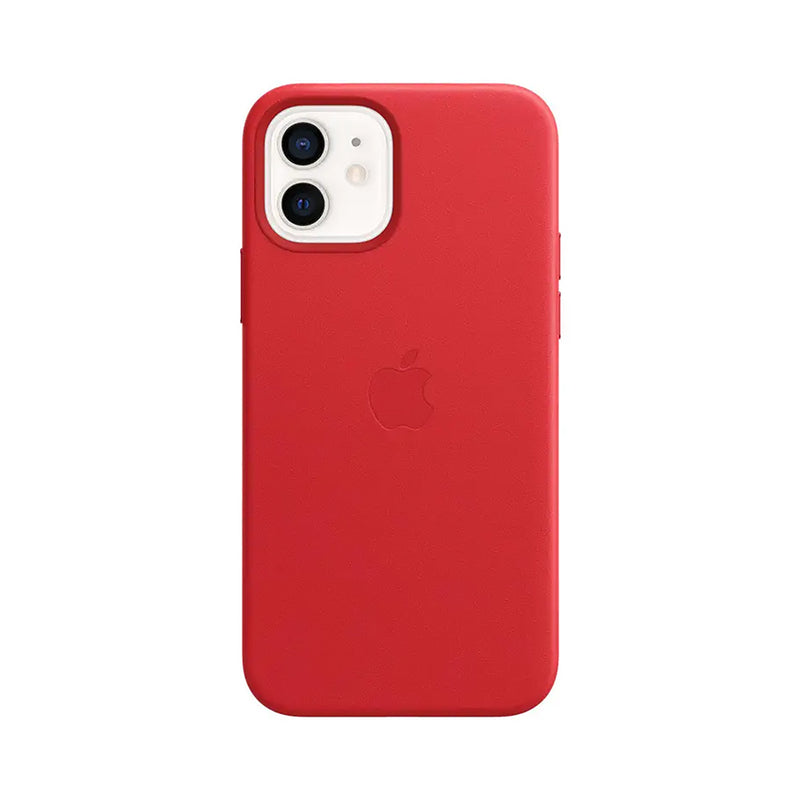 Apple iPhone 12/ Pro Leather Case SCARLET