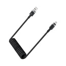 Acefast C14-04 USB-A to USB-C Spring Charging Data Cable 1.2m Black