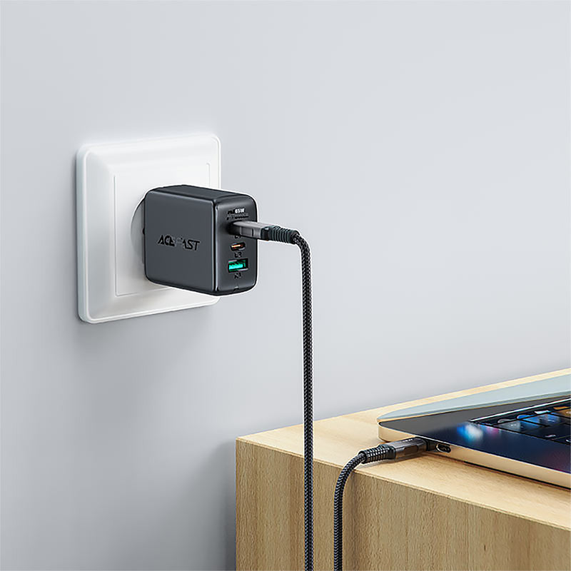 Acefast C1-09 USB-C to USB-C Aluminum Alloy Audio/video Transmission Full-featured Data Cable 1.0M Black-gray