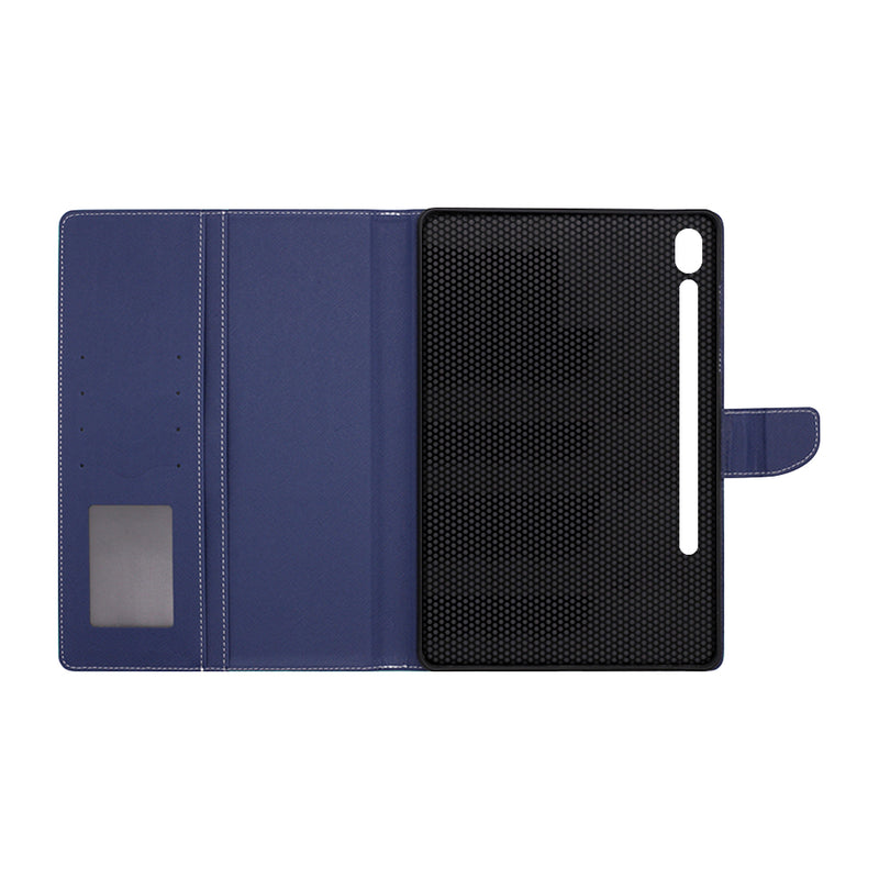 Wisecase Sam Galaxy Tab S10 Lite/S10FE MERC Folio Cyan+Dark Blue