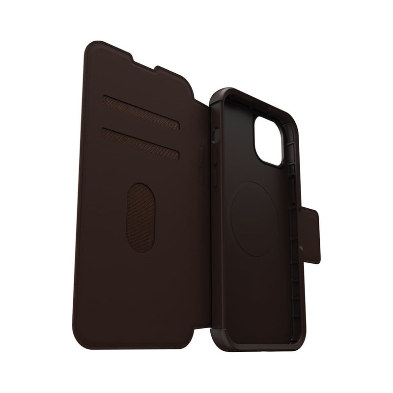 Otterbox Strada Folio MagSafe Case For iPhone 15 Plus - Espresso