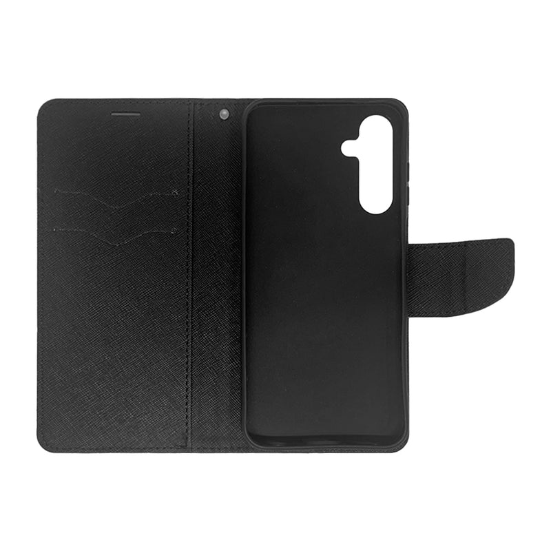 Wisecase Samsung Galaxy A35 MERC Wallet --Black+Black