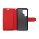 Wisecase Samsung Galaxy S25 Ultra Deluxe Wallet Folio Red