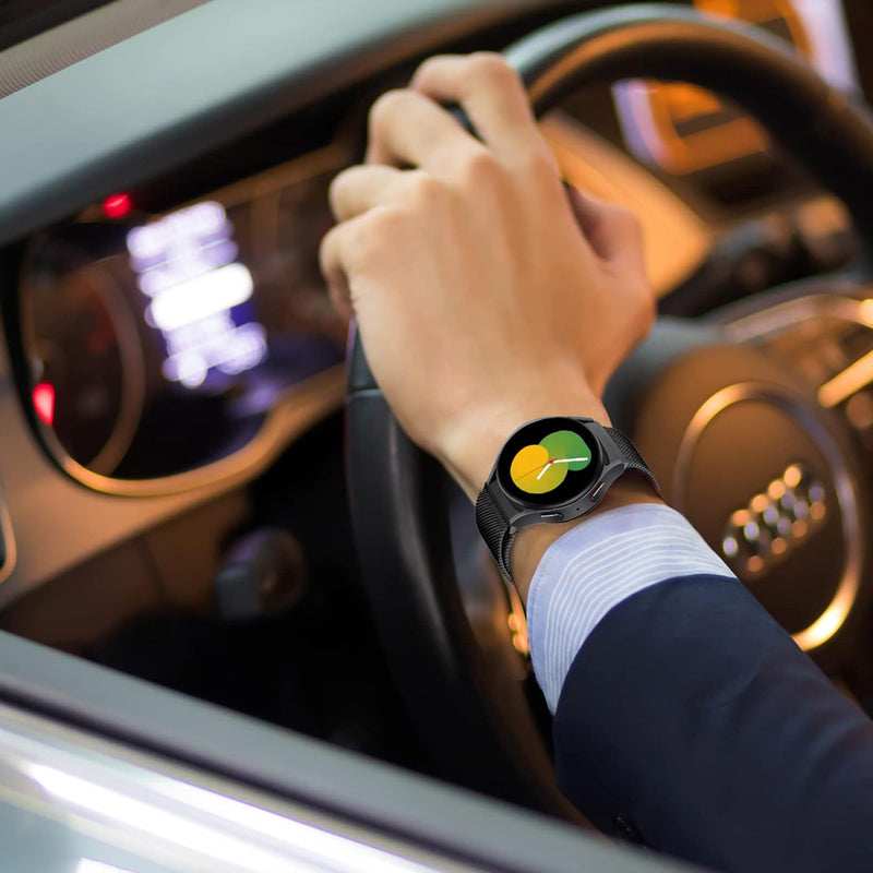 Machino MC-SM006 Mesh Stainless Steel Watch Strap for Galaxy Watch7 40/44mm Black