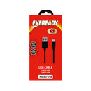 Eveready Cable Micro-USB 1m Black