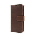 Wisecase Samsung Galaxy S23+ Deluxe Wallet Folio Brown