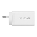 Wisecase 67W EE673OC Wall Charger with 3Ports( 2xUSB-C+USB-A)  White