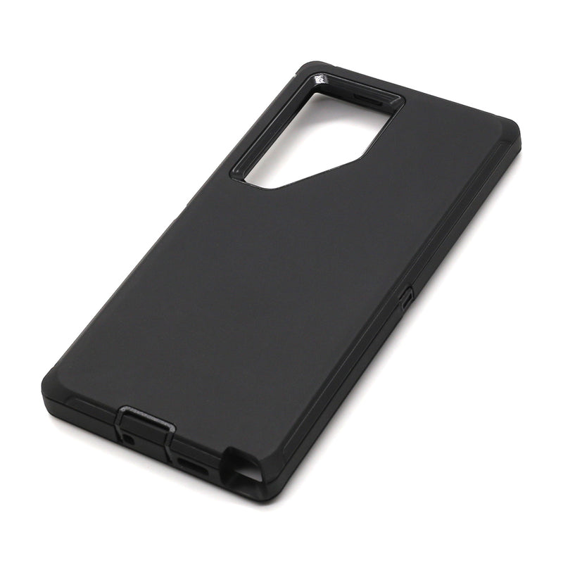 Wisecase Samsung Galaxy S24 Ultrra Bulwark Pro Case Black+Black
