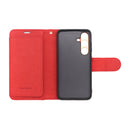 Wisecase Samsung Galaxy S25 Deluxe Wallet Folio Red