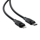 Acefast C16-01 TPU Charging Data Cable USB-C to Lightning 1.2M Black
