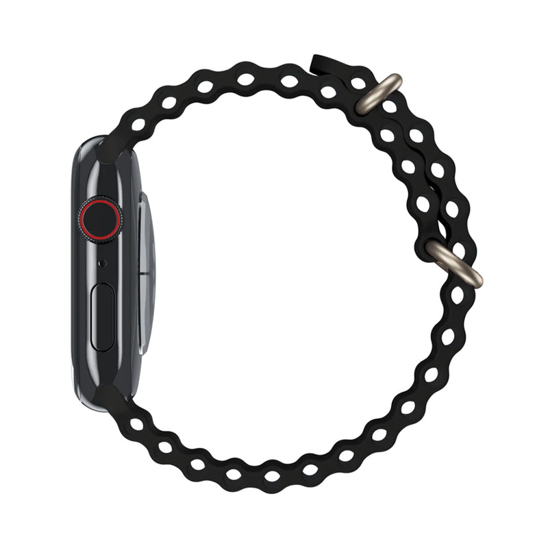 Machino Apple Watch Ocean Band MC-WS04 42/44/45/49/46MM S10 Black (AP446)