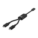 Acefast C5-11 USB-C 2-in-1 100W Intelligent Balance Aluminum Alloy Connectors Charging Data Cable 0.8m Black