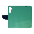 Wisecase Samsung Galaxy A15 5G MERC Wallet --Cyan+Dark Blue