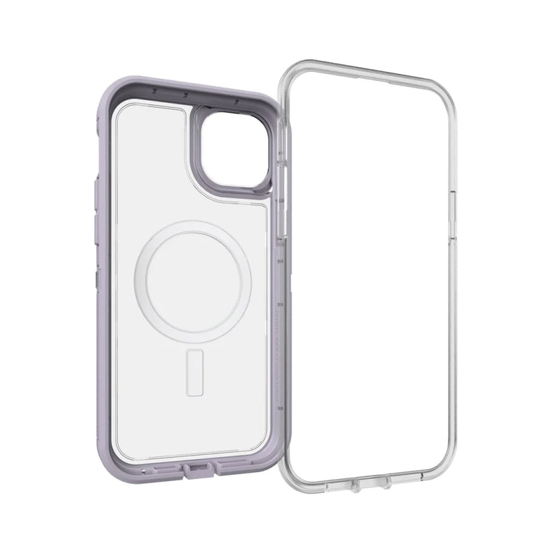 Otterbox Defender XT Clear MagSafe Case For iPhone 14 Plus 6.7 - Lavender Sky