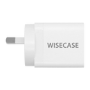 Wisecase 47W EE472OC GaN Wall Charger with 2xUSB-C PD Ports White