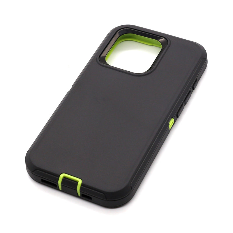 Wisecase iPhone 15 Pro Toughbox Black+Green