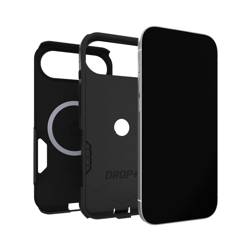 OtterBox Commuter case with Magnets & Cam Ctrl suits iPhone 17 Air - Black