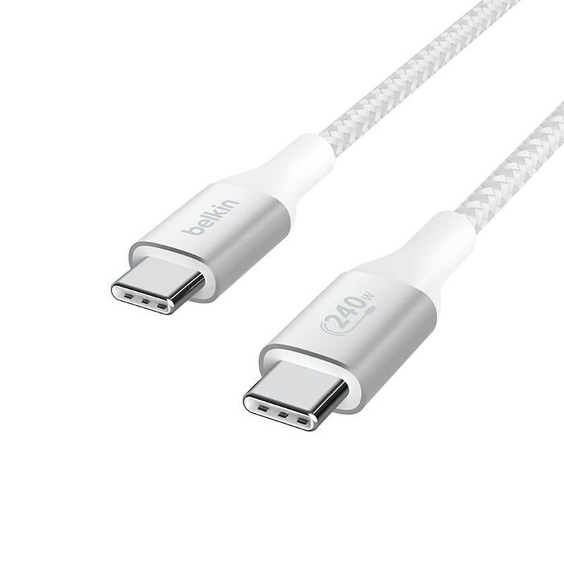 Belkin Boost Charge Pro USB-C to C 240W - Braided Cable - 2m White