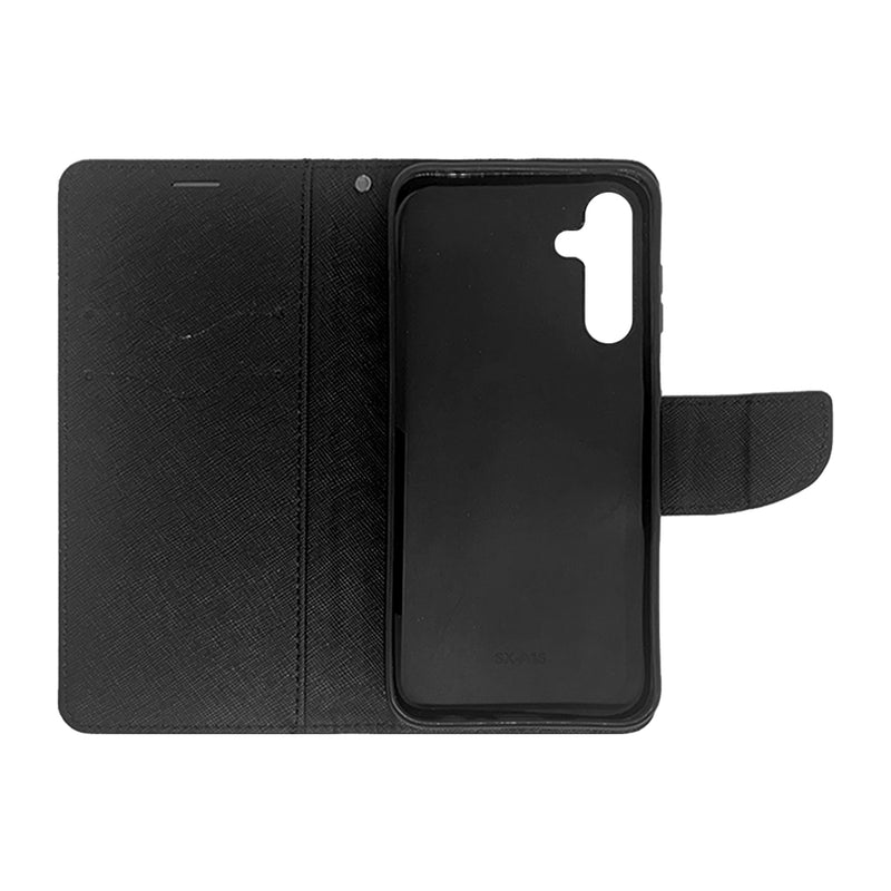 Wisecase Samsung Galaxy A15 5G MERC Wallet --Black+Black