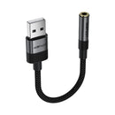 Acefast J13 USB-A to 3.5mm Audio Converter Black