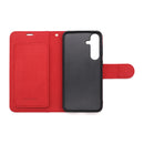 Wisecase Samsung Galaxy S25 Plus Deluxe Wallet Folio Red